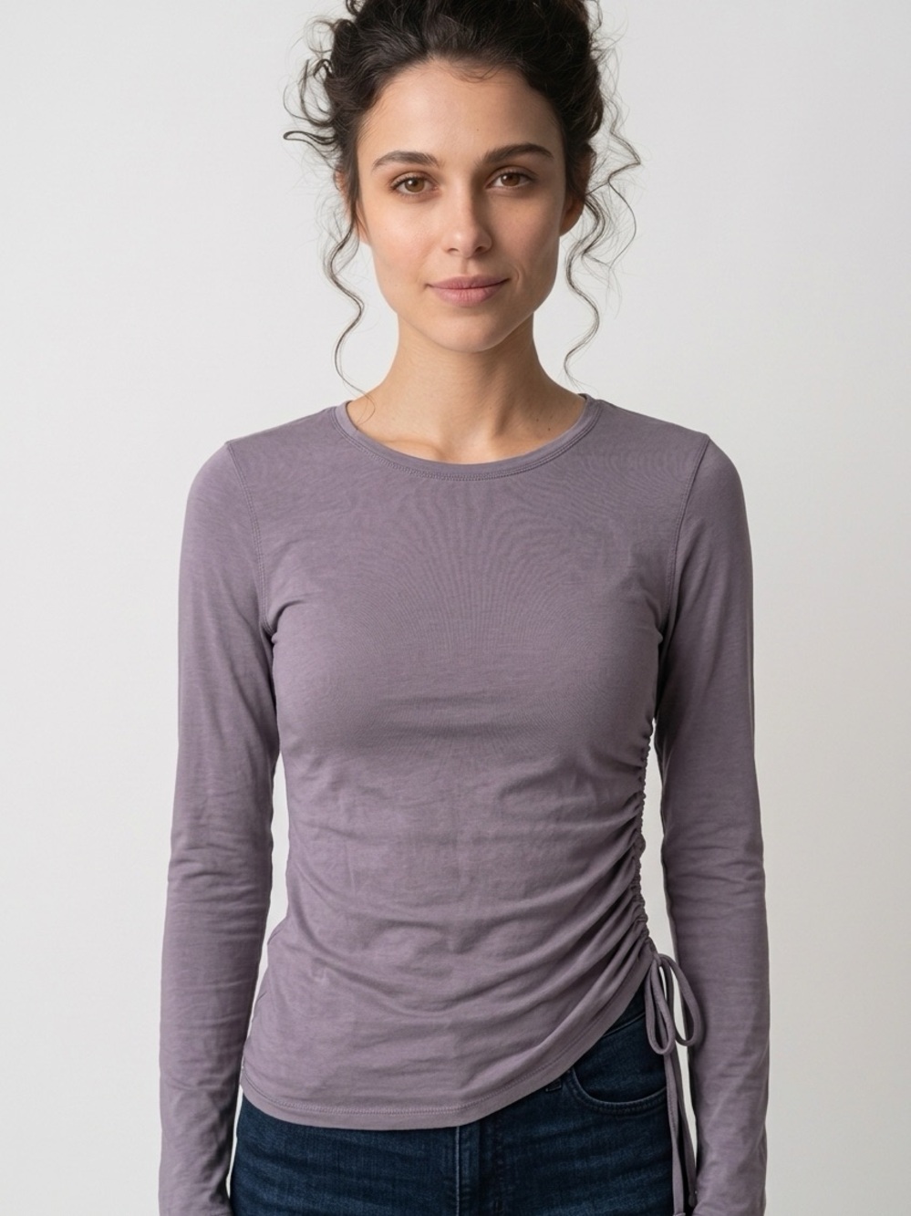 LULULEMON | Purple Side Cinch Long Sleeve Crewneck Tee Women’s Size Small